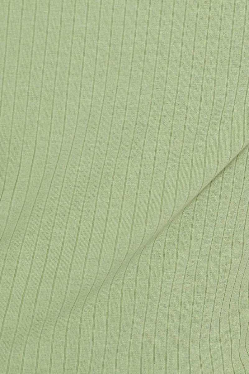 Green One Shoulder Singlet And Short Lounge Set