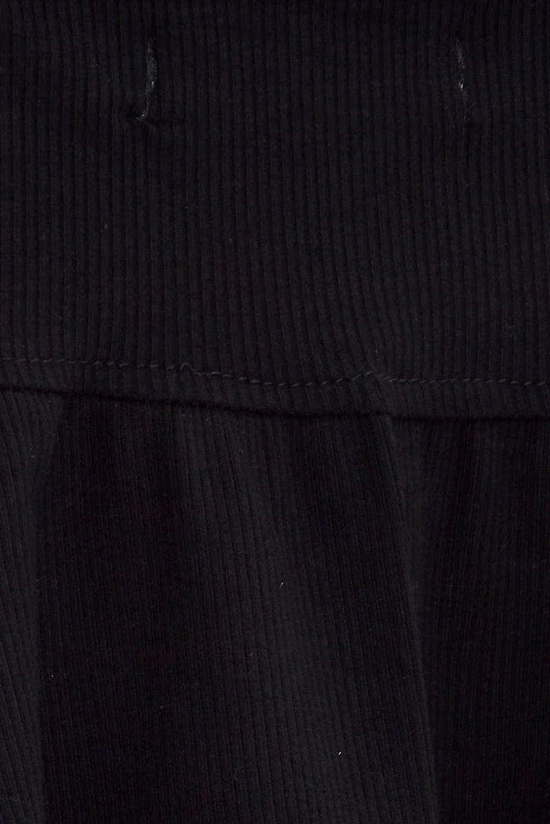 Black Cami Top Peplum