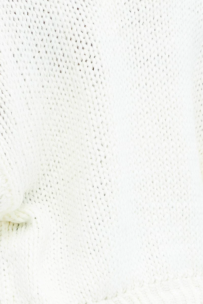 White Oversized Cardigan