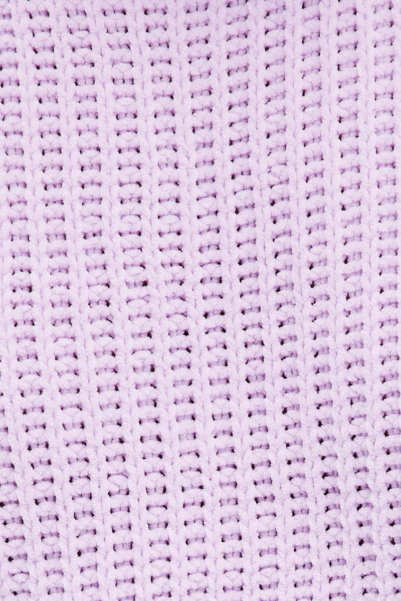 Pink Knit Jumper Turtle Neck Chenille