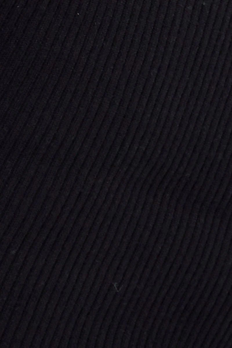 Black Collar Detail Cardigan