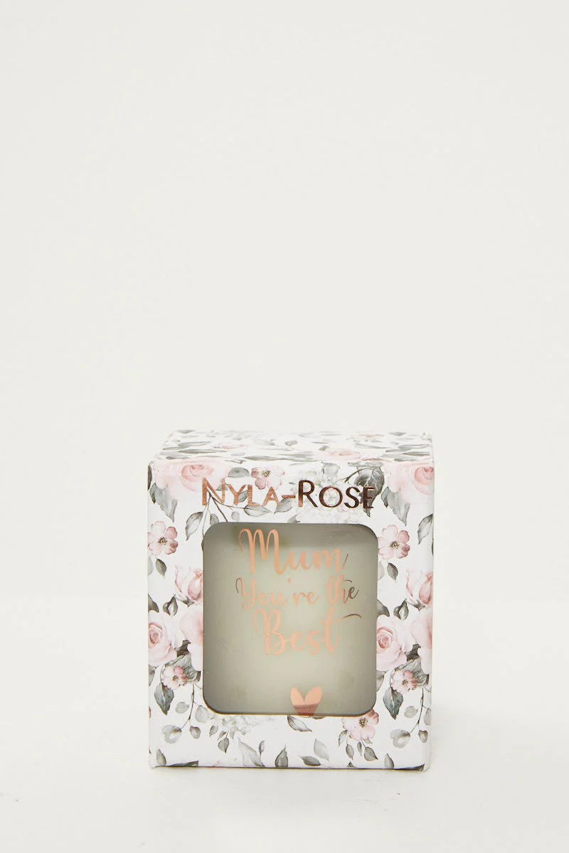 White Mothers Day Candle In A Box