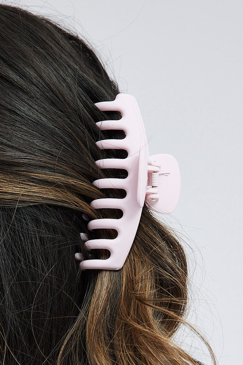 Pink Classic Hair Claw Clip