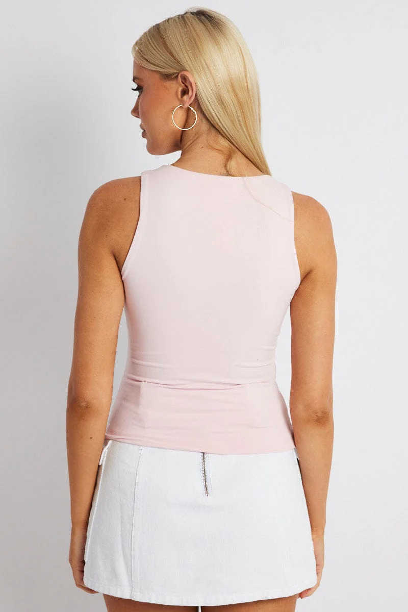 Pink Supersoft Tank Sleeveless