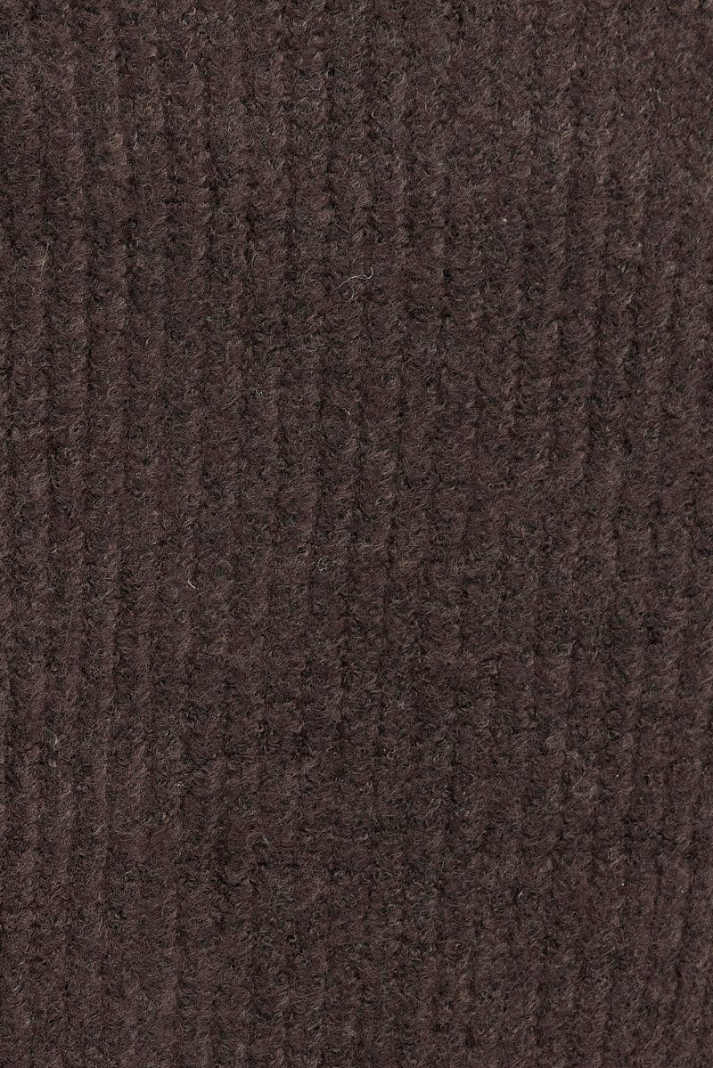 Brown Oversized Cardigan