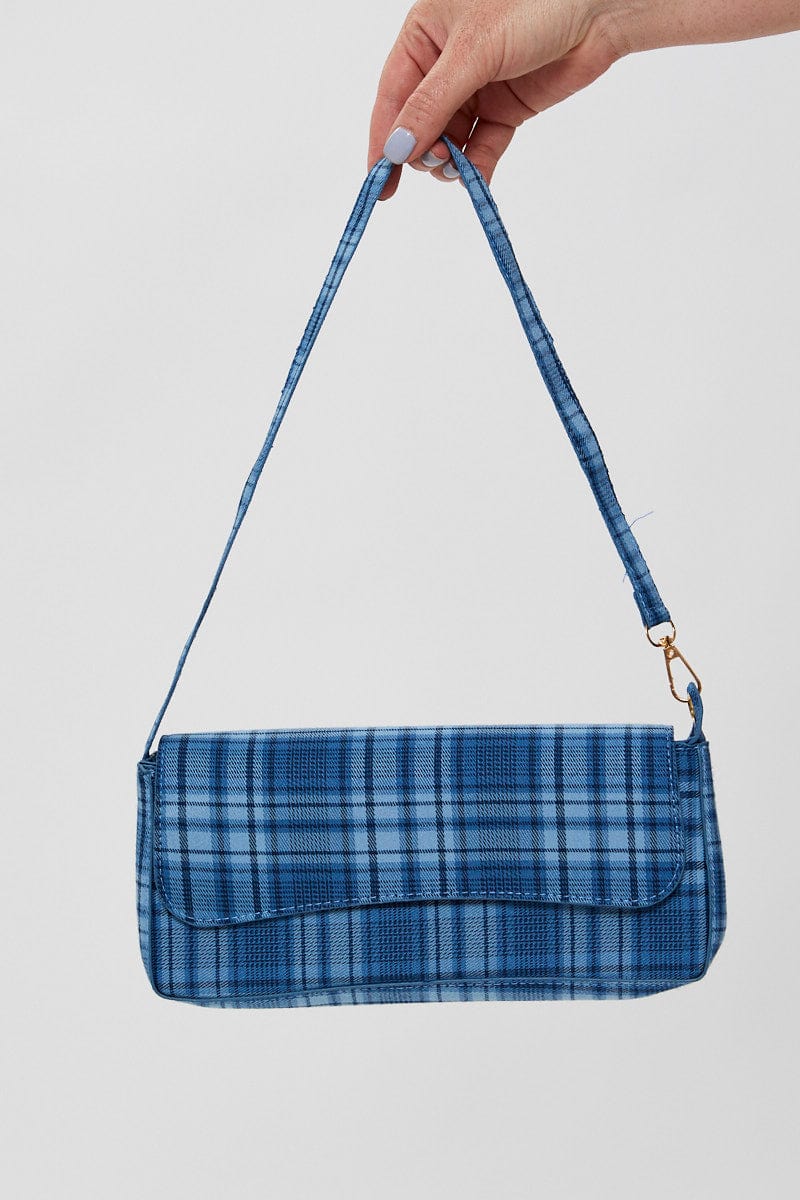 Check Baguette Bag