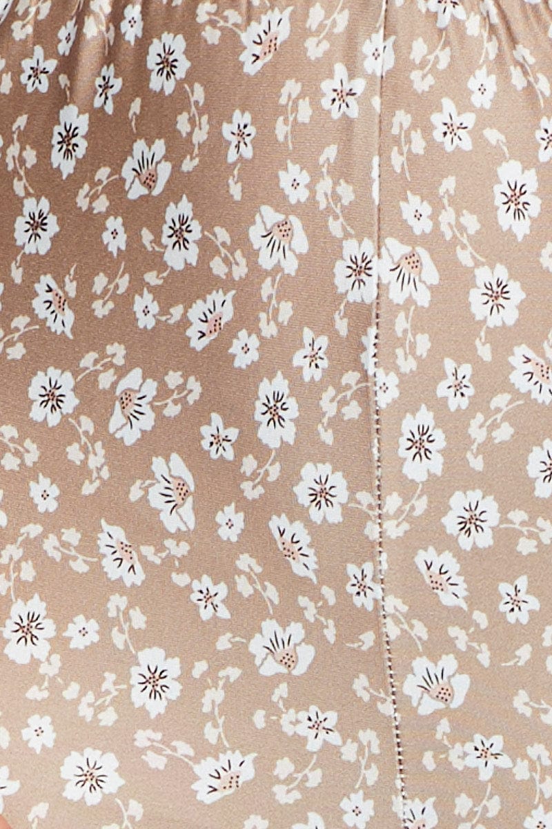 Boho Print Pants Flare Leg