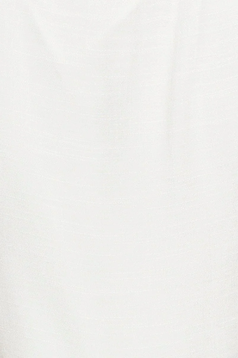 White A Line Dress Mini