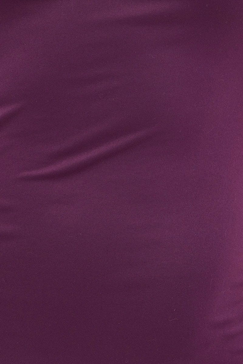 Purple Supersoft Bodycon Maxi Dress