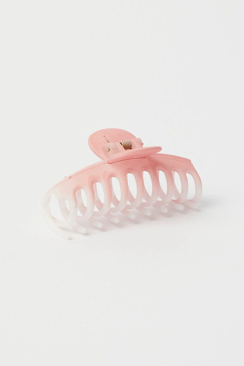 Pink Classic Hair Claw Clip