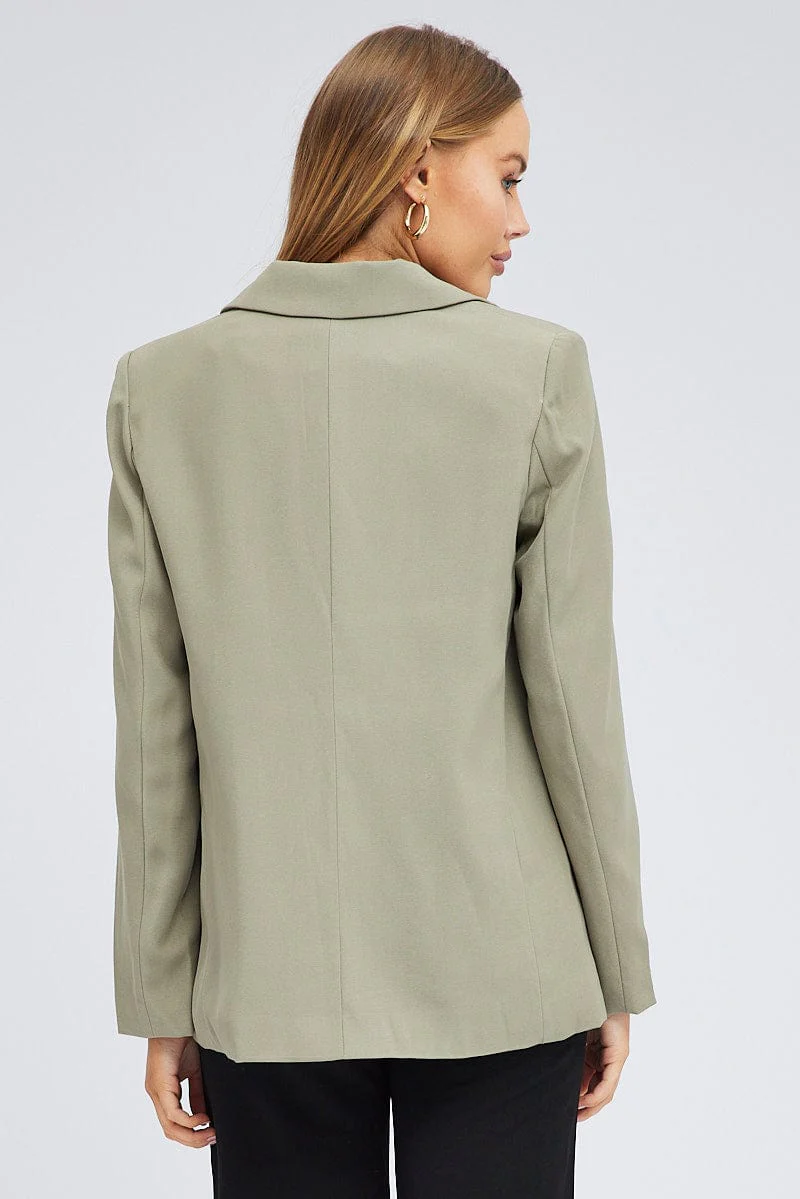 Green Blazer Long Sleeve
