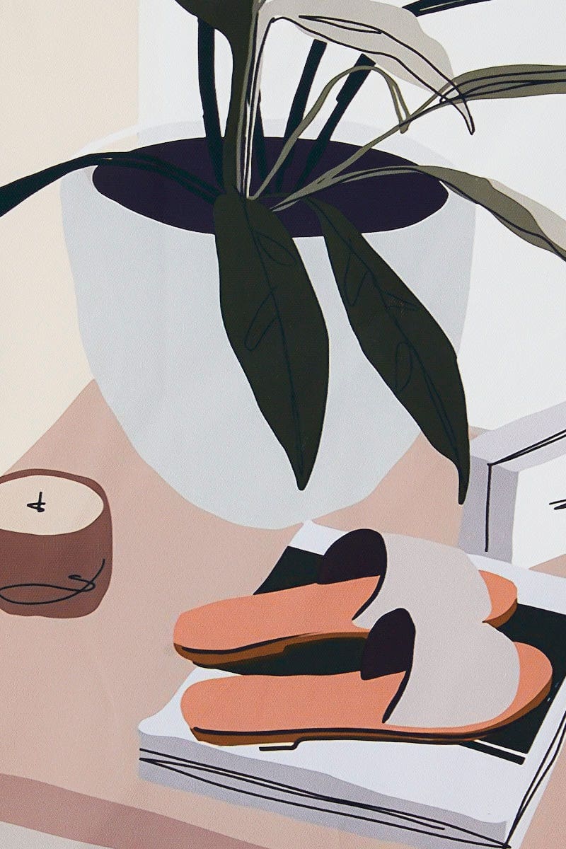 Print Shoes And Plant Illustration Print A3 30Cm X 40Cm