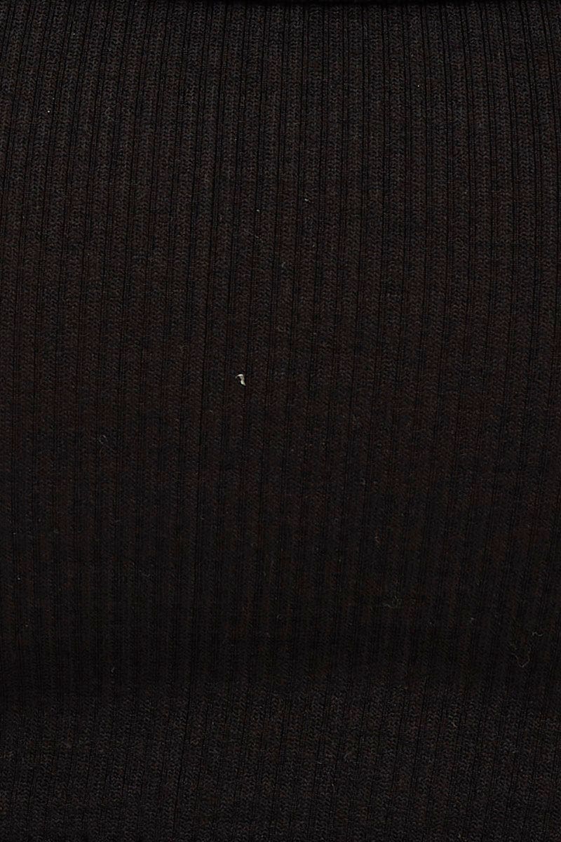 Black Bralette Crop Round Neck Seamless