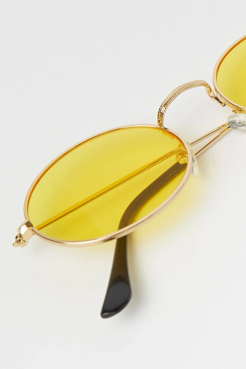 Yellow Fashion Sunglasses