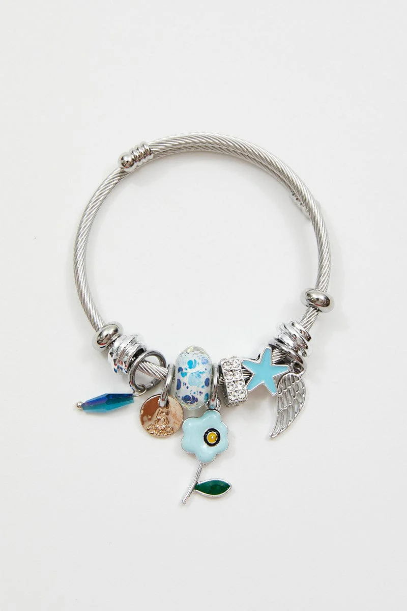 Blue Charm Bracelet