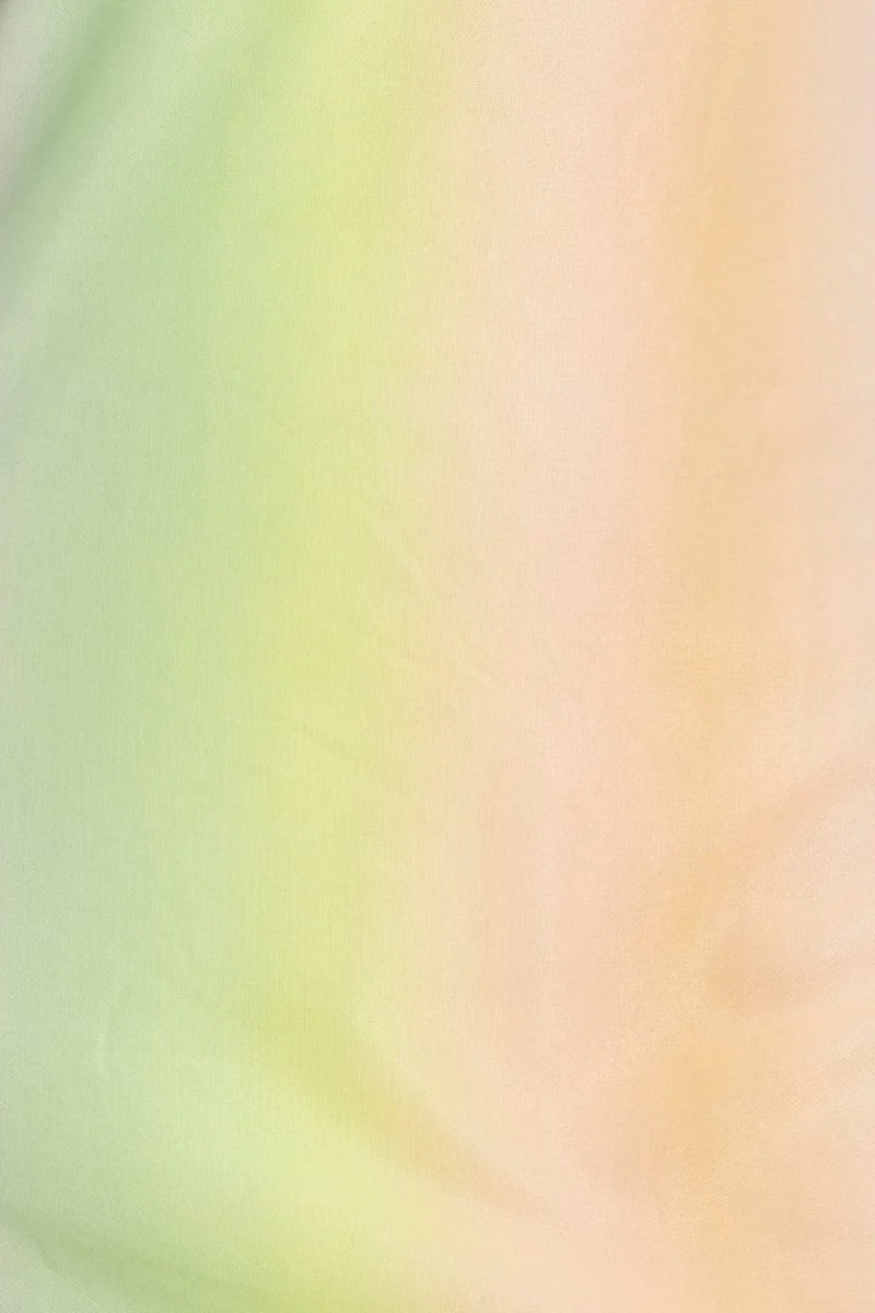 Multi Tie Dye Mesh Dress