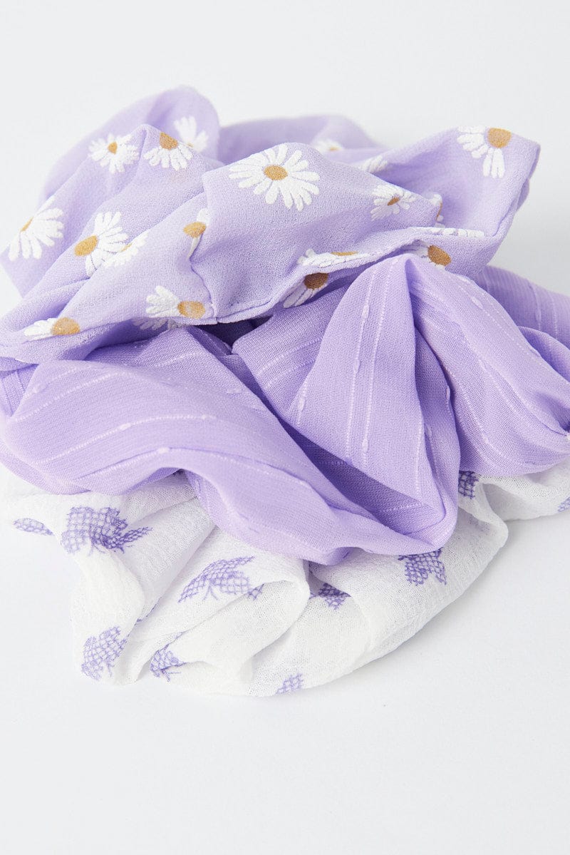 Multi 3 Pack Scrunchies