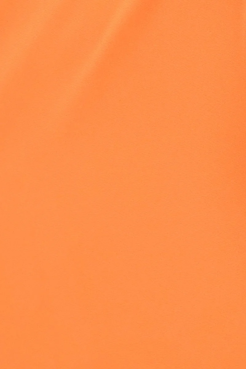 Orange One Shoulder Crop Top