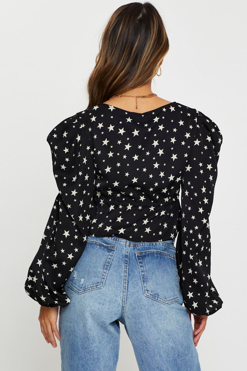 Print Long Sleeve Top