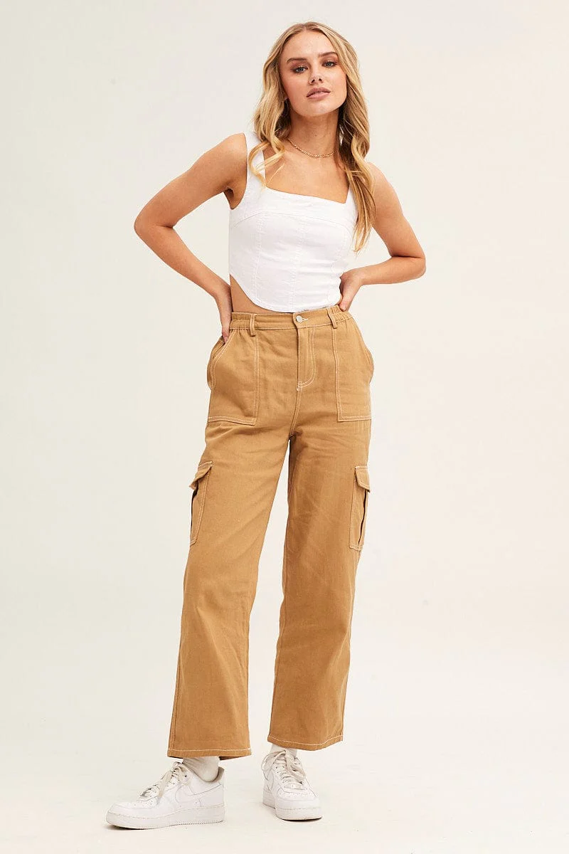 White Corset Top Sleeveless Crop Stretch Denim