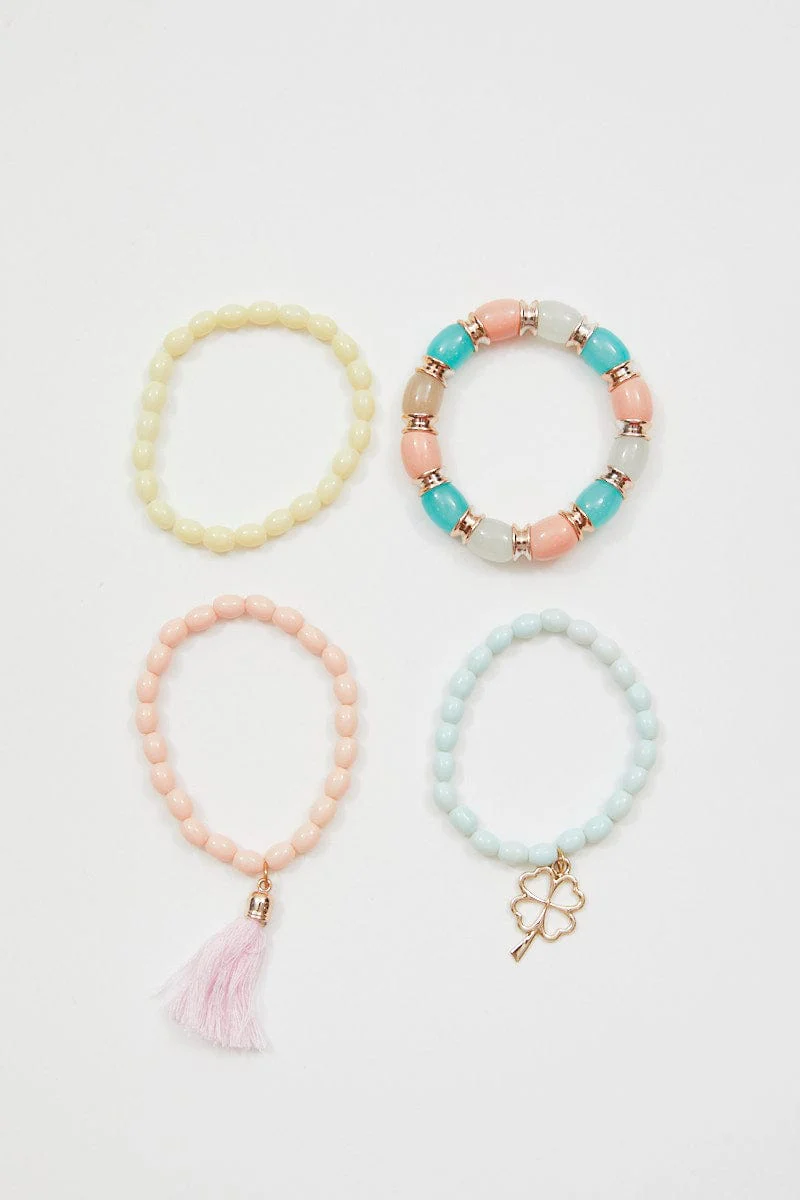 Pink Beaded Bracelet