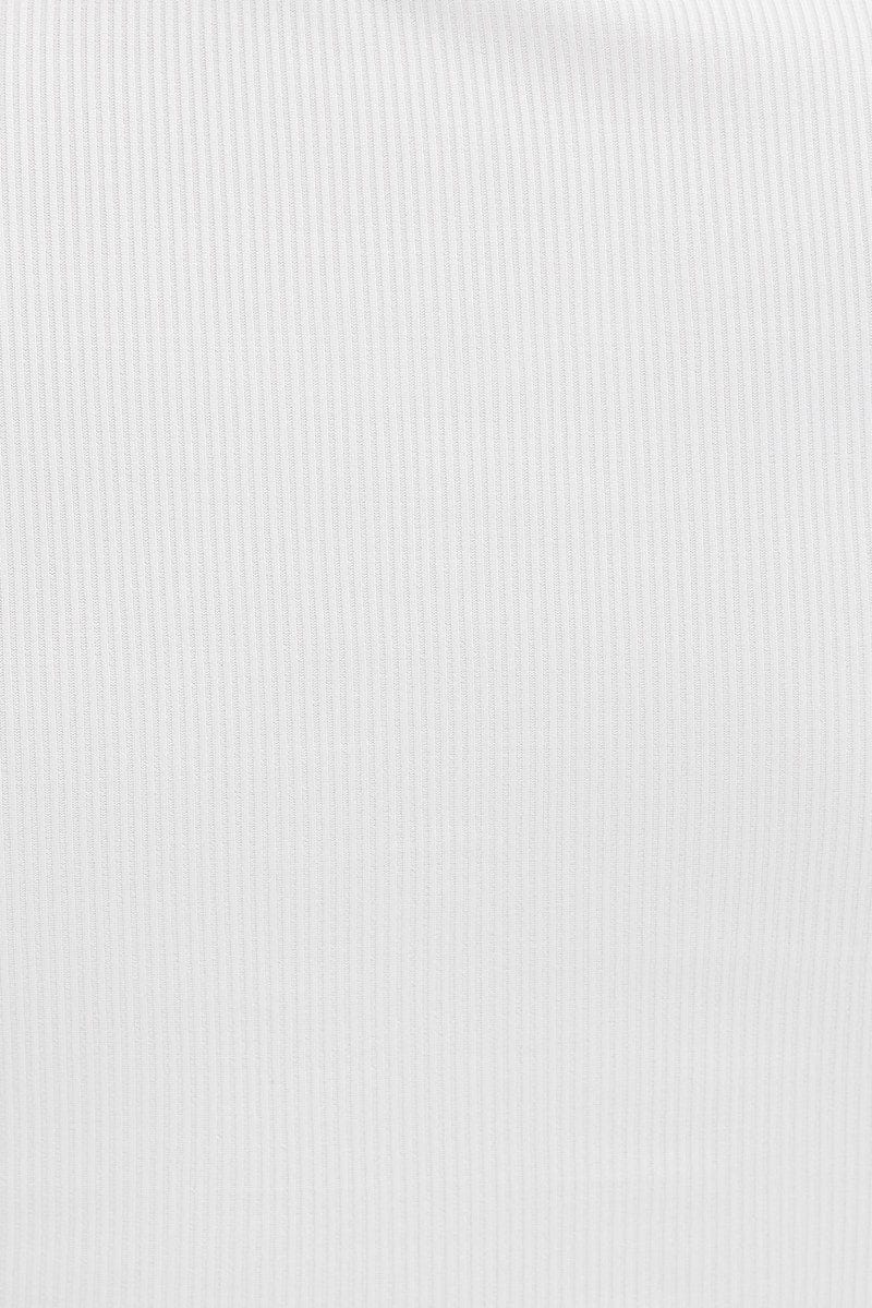 White Dress Long sleeve Crew neck