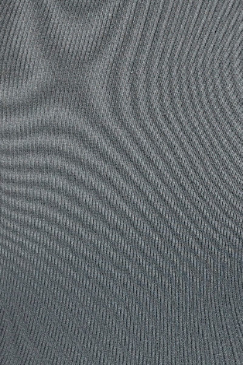 Grey Maxi Dress Short Sleeve Bodycon SuperSoft