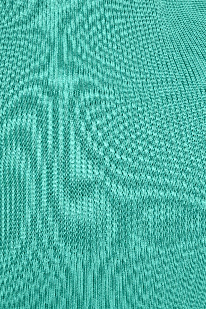 Green Bodycon Dress Mini Knit