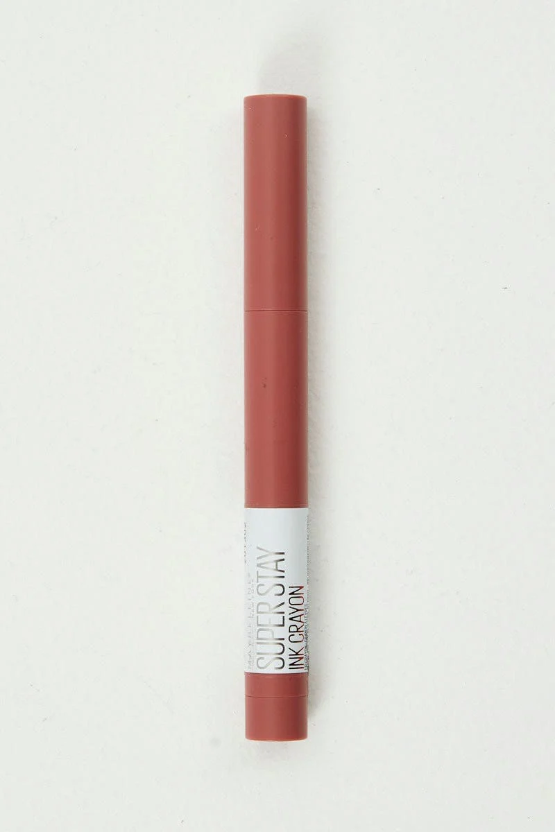 Pink Maybelline Superstay Ink Crayon Lipstick