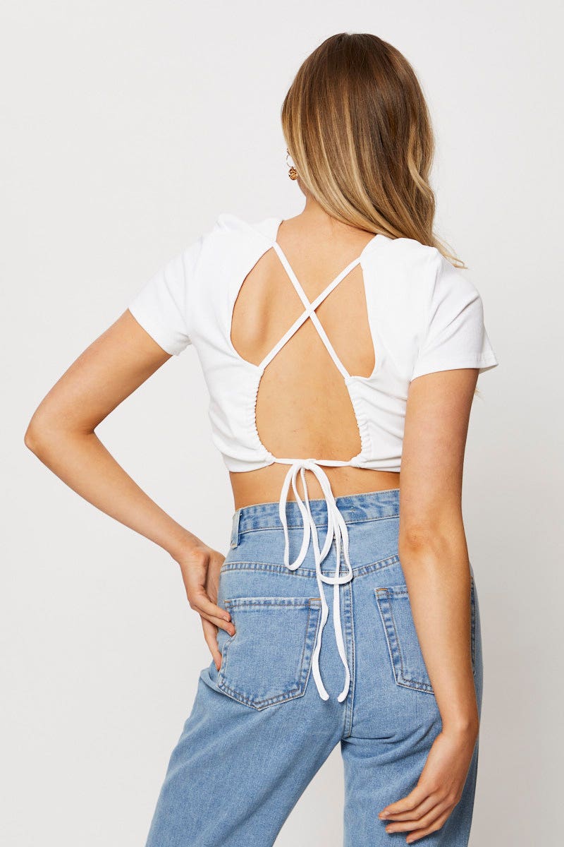 White Crop Top