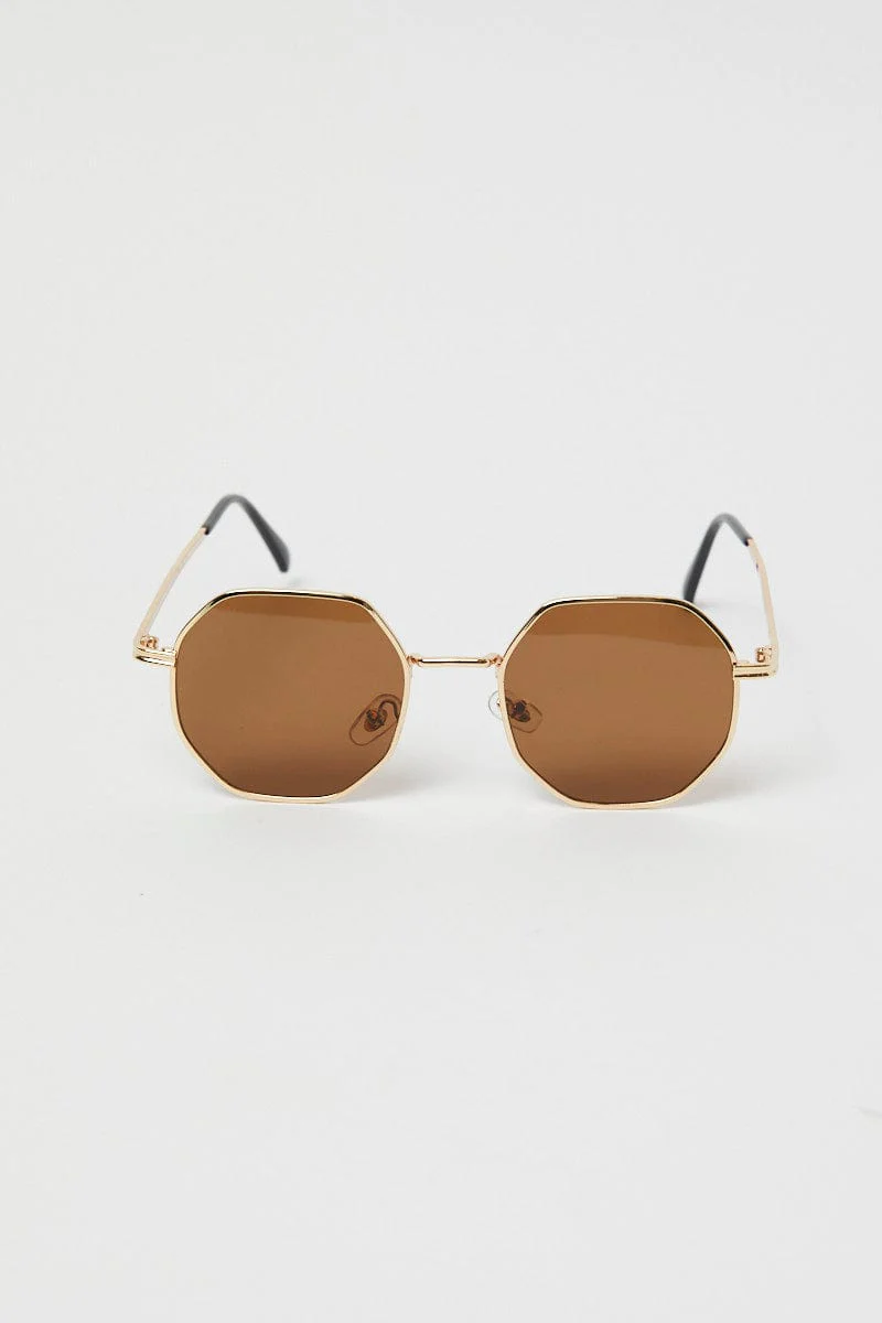 Brown Fashion Sunglasses
