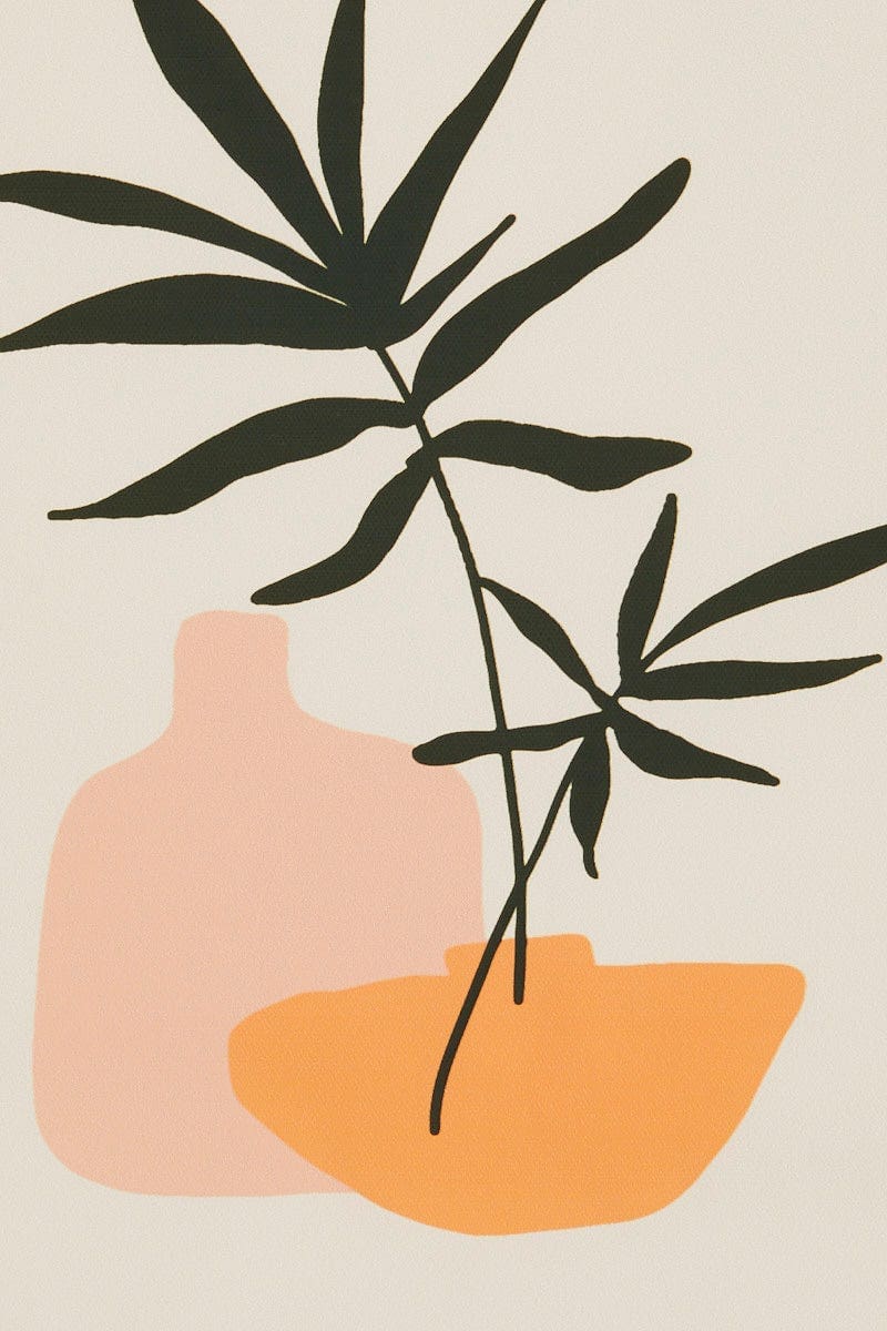 Print Vase And Plant A3 Poster Print