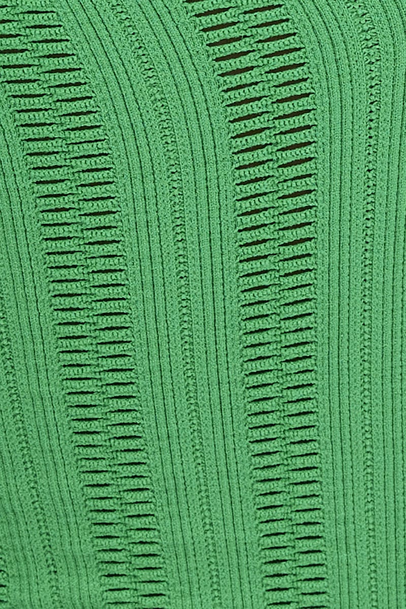 Green Singlet Top Seamless