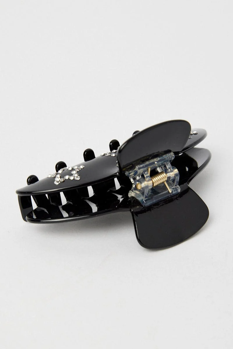 Black Star Claw Clip
