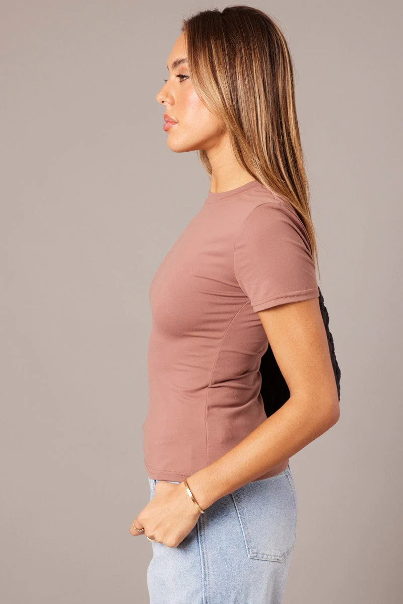 Pink Supersoft Top Short Sleeve