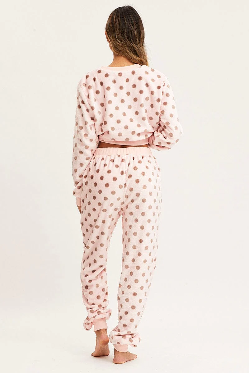 Polka Dot Loungewear Pants