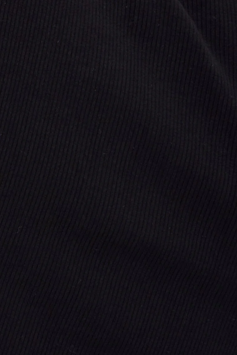 Black Scarf Tank Top