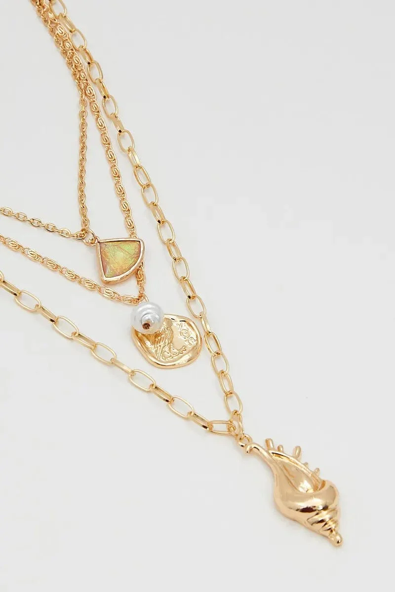 Pink Charm Layered Necklace