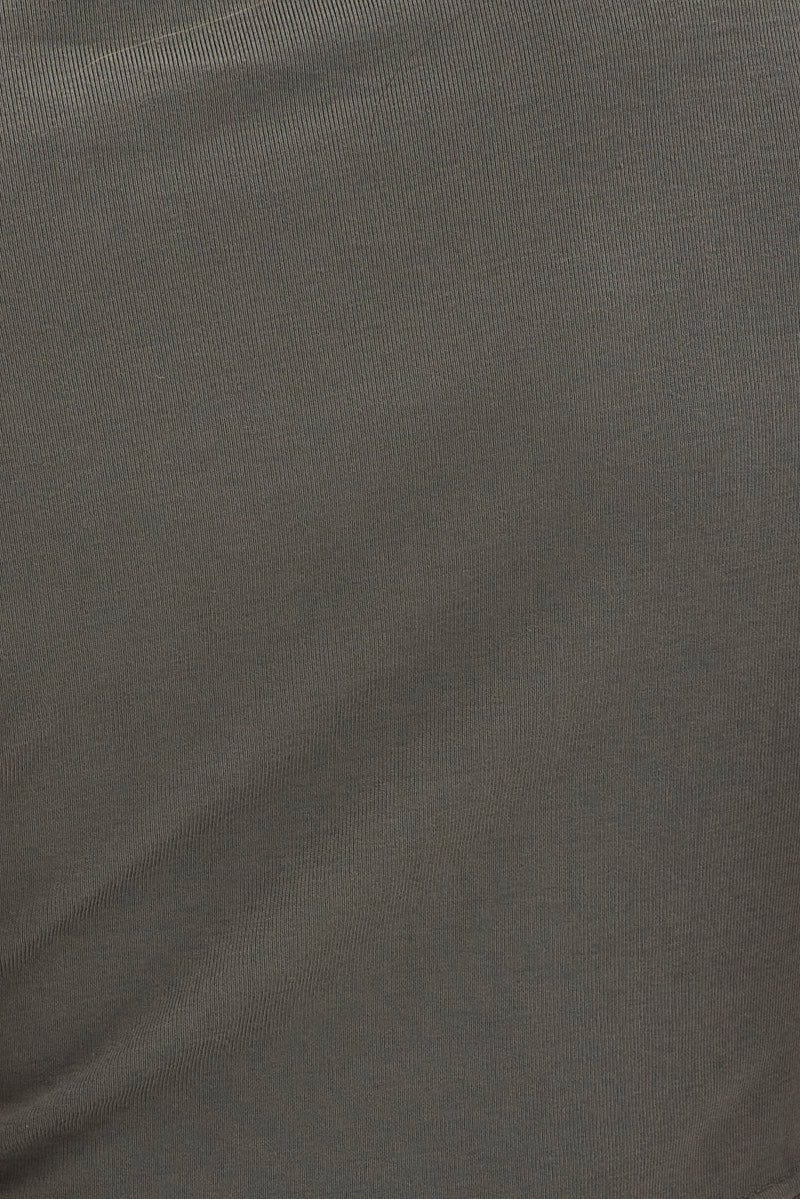 Grey T Shirt Short Sleeve Crew Neck