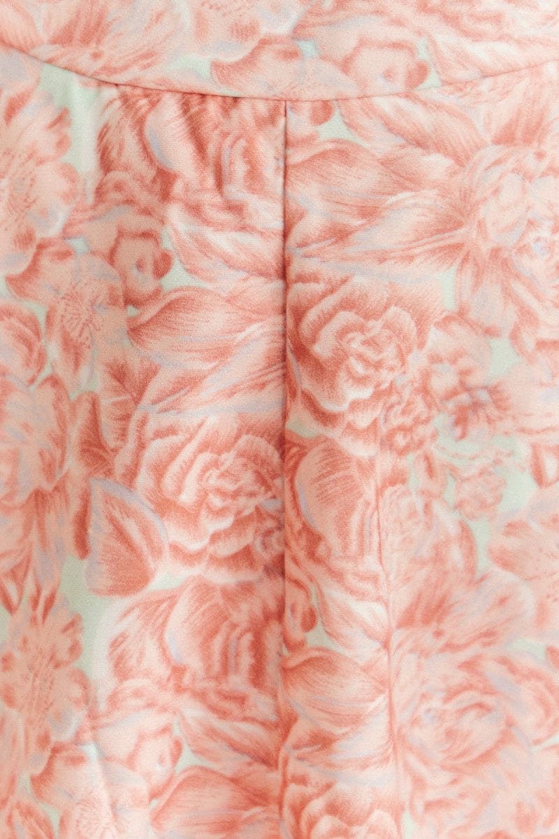 Print Mini Dress Sleeveless