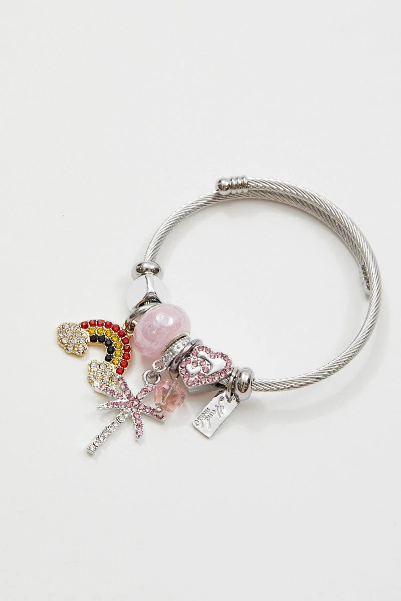 Pink Charm Bracelet