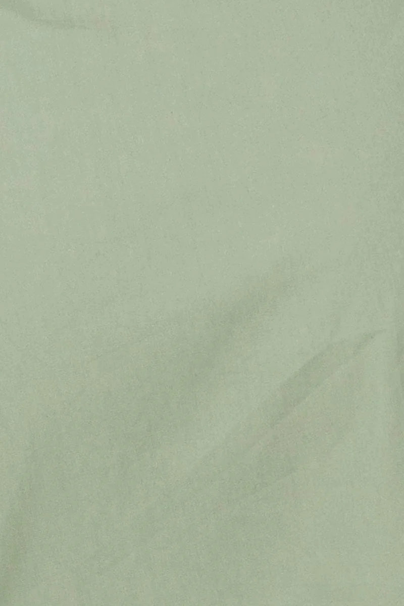 Green Wrap Skirt Maxi High Rise