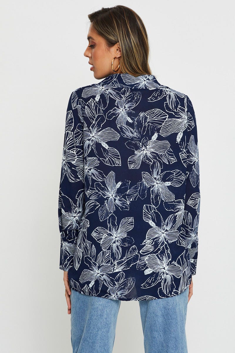 Print Long Sleeve Shirt
