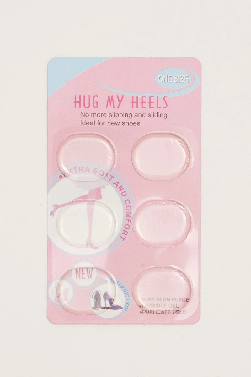 Metallic Silicone Heel Cushion Pads