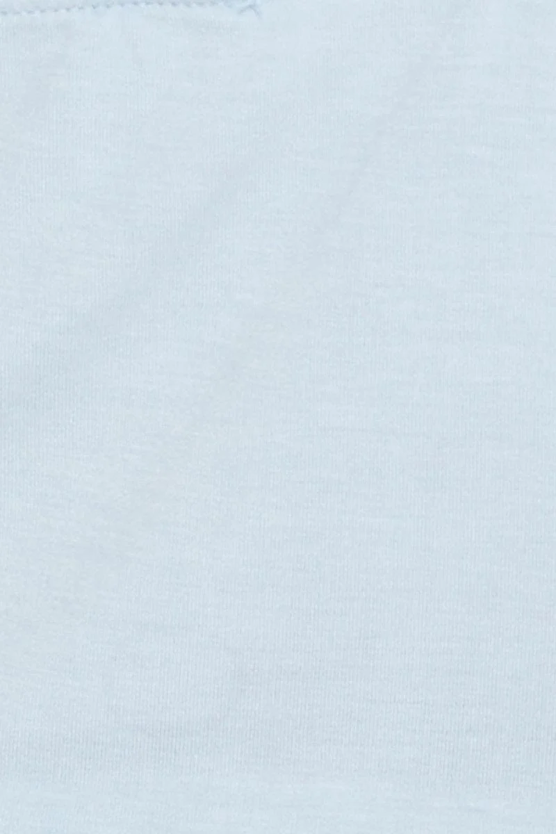 Blue Jersey Ruche Front With Draw-Cord Singlet