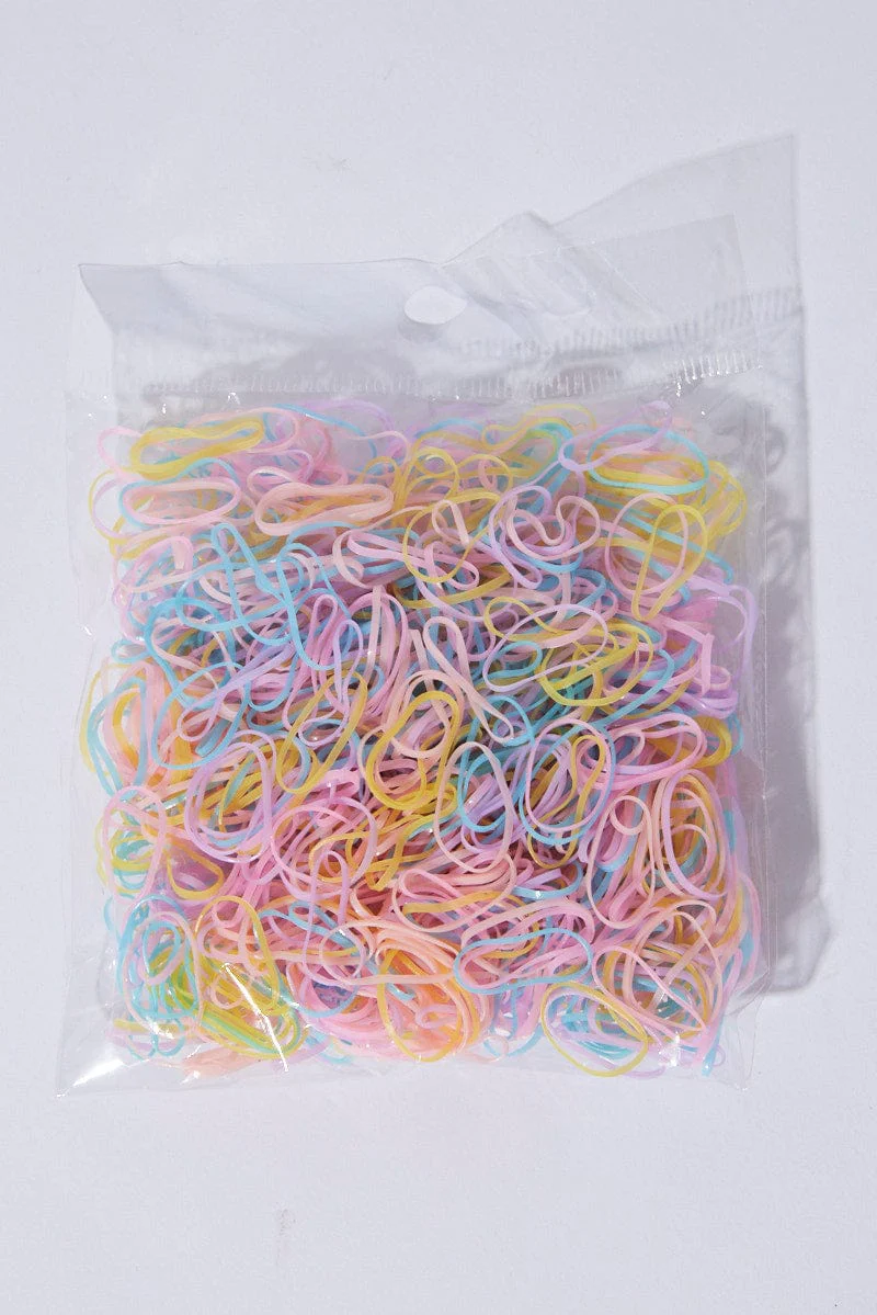Multi Mini Hair Elastics Rubber Bands