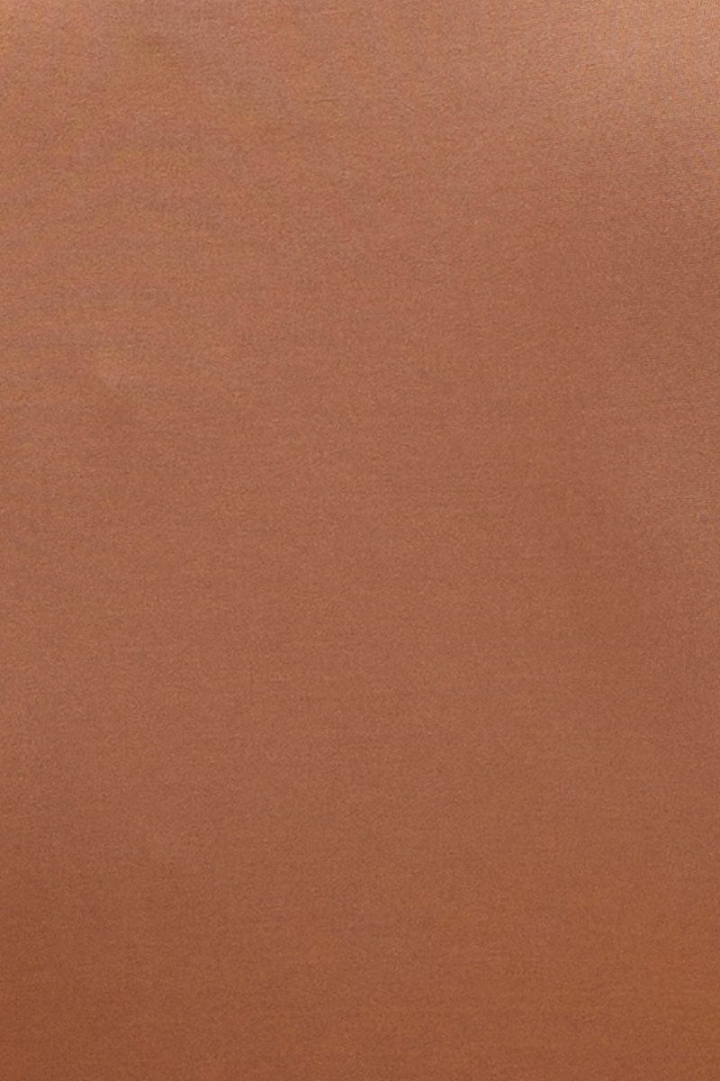 Brown Tank Top Smooth Cropped Full Length