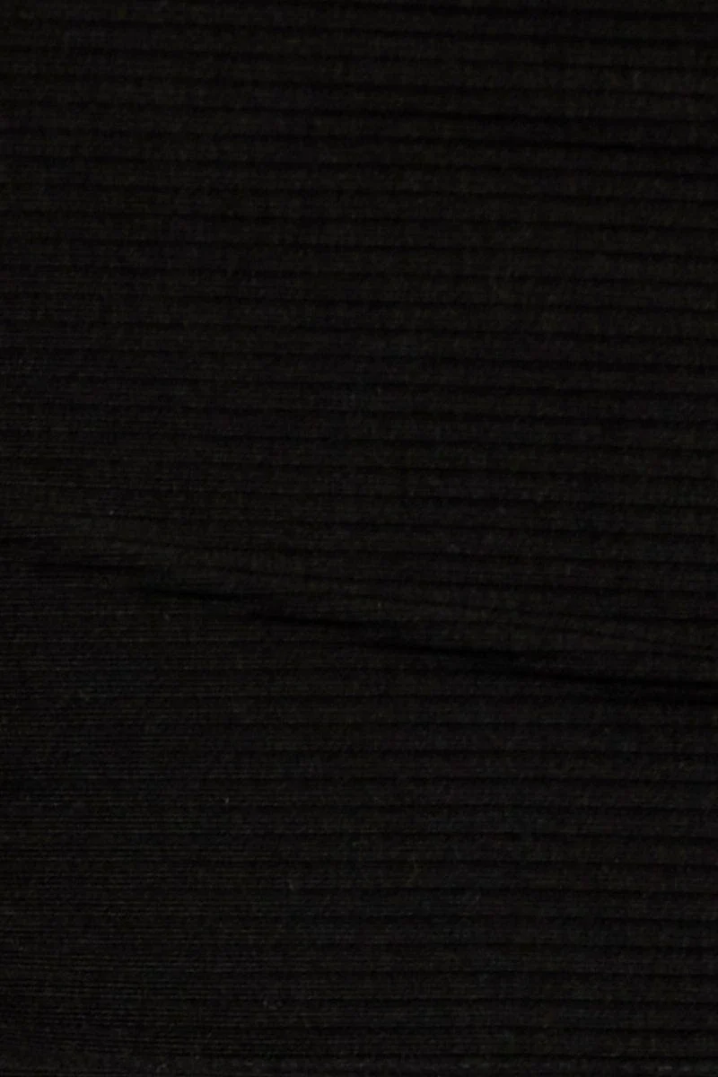 Black Crop Top One Shoulder