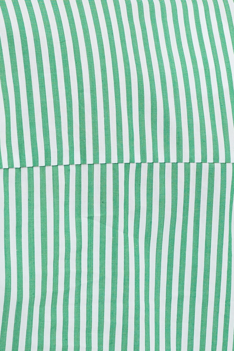 Stripe Mini Shorts High Rise