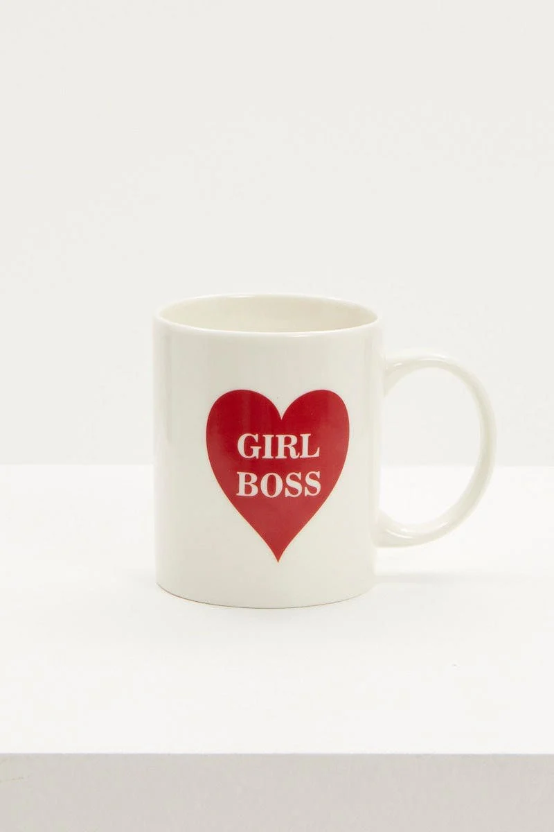 White Girl Boss Slogan Mug